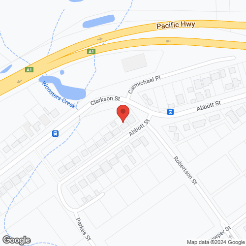 Google map for 3 Abbott Street, Nabiac 2312, NSW
