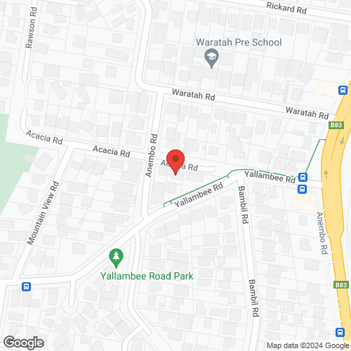 Google map for 1 Acacia Road, Berowra 2081, NSW