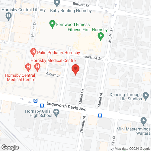 Google map for 5/12 Albert Street, Hornsby 2077, NSW