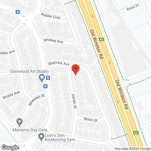 Google map for 3 Adrian Street, Glenwood 2768, NSW