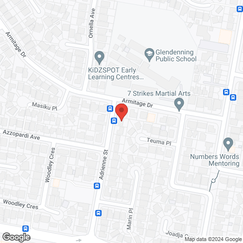 Google map for 3 Adrienne Street, Glendenning 2761, NSW
