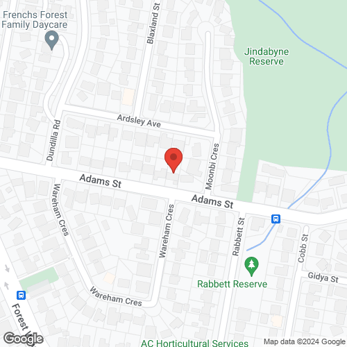 Google map for 6 Adams Street, Frenchs Forest 2086, NSW