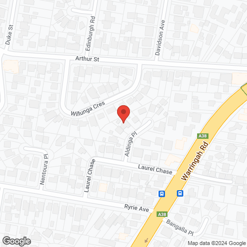 Google map for 3 Aldinga Place, Forestville 2087, NSW