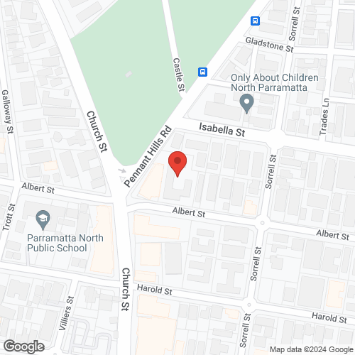 Google map for 29/36 Albert Street, North Parramatta 2151, NSW