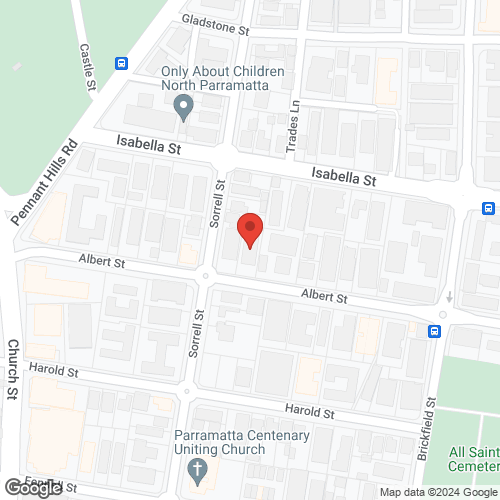 Google map for 4/52 Albert Street, North Parramatta 2151, NSW