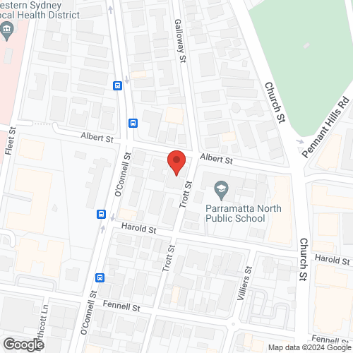 Google map for 10/13 Albert Street, North Parramatta 2151, NSW