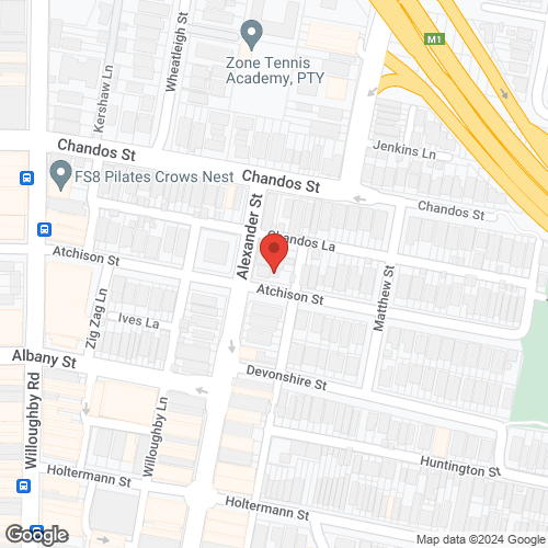 Google map for 159 Alexander Street, Crows Nest 2065, NSW