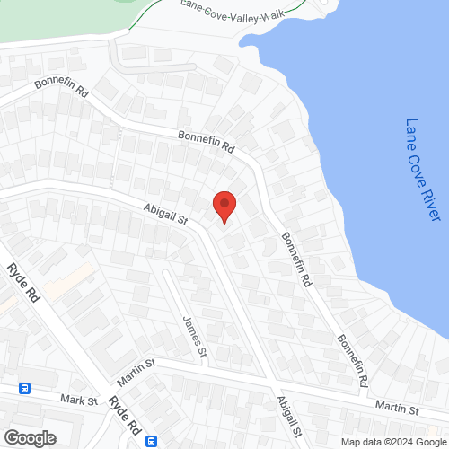 Google map for 21 Abigail Street, Hunters Hill 2110, NSW