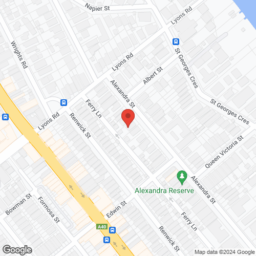 Google map for 65 Alexandra Street, Drummoyne 2047, NSW