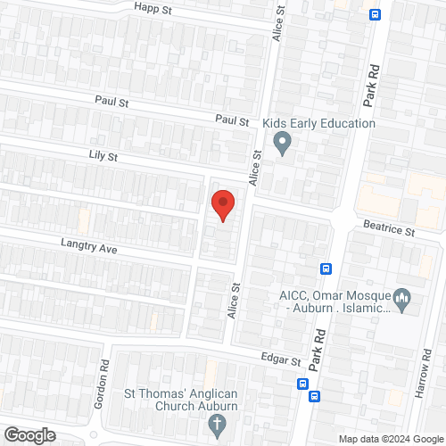 Google map for 75 Alice Street, Auburn 2144, NSW