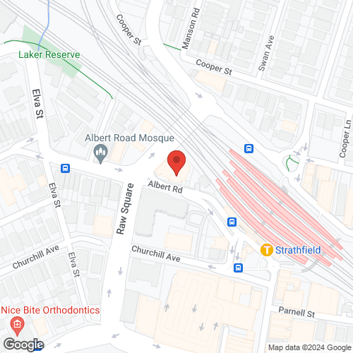 Google map for 905/5 Albert Road, Strathfield 2135, NSW
