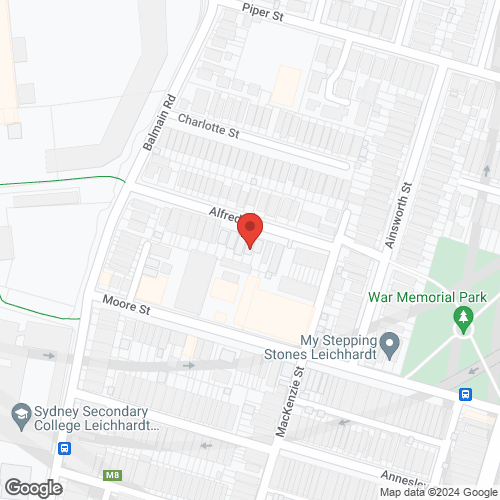 Google map for 10 Alfred Street, Lilyfield 2040, NSW