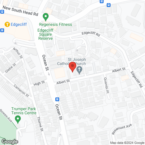 Google map for 1/10 Albert Street, Edgecliff 2027, NSW