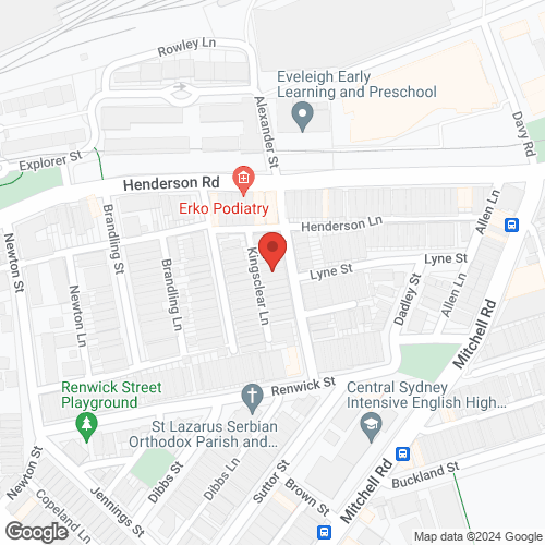 Google map for 47 Alexander Street, Alexandria 2015, NSW