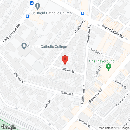 Google map for 5 Albion Street, Marrickville 2204, NSW
