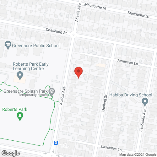 Google map for 155 Acacia Avenue, Greenacre 2190, NSW
