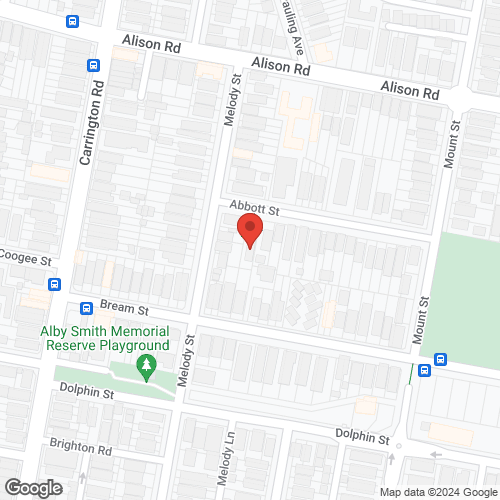 Google map for 5/1 Abbott Street, Coogee 2034, NSW