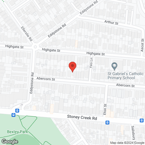 Google map for 74 Abercorn Street, Bexley 2207, NSW
