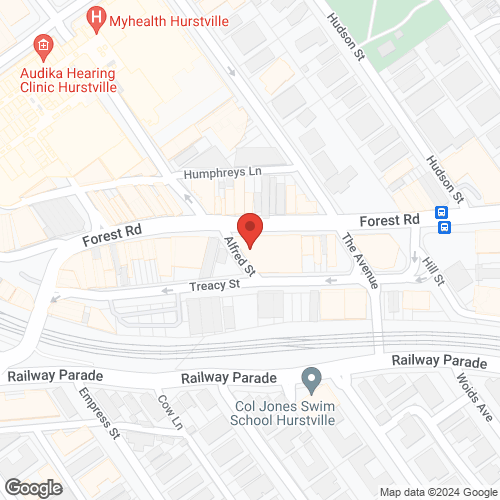 Google map for 17/1 Alfred Street, Hurstville 2220, NSW