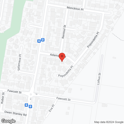 Google map for 10 Adamson Street, Glenfield 2167, NSW