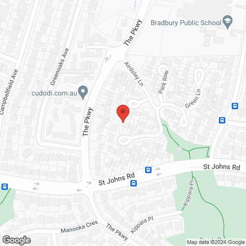 Google map for 23 Airdsley Lane, Bradbury 2560, NSW