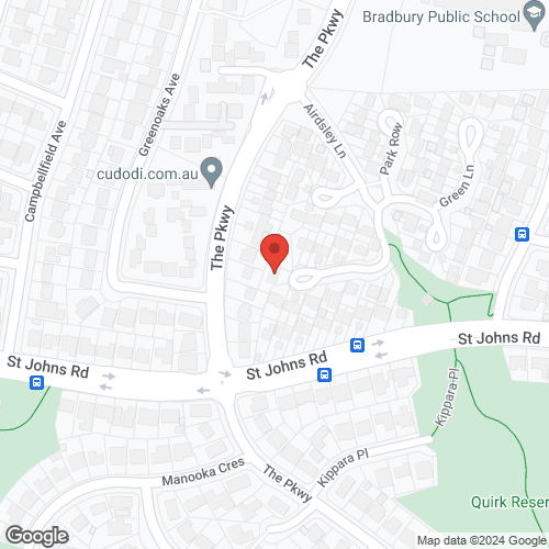 Google map for 27 Airdsley Lane, Bradbury 2560, NSW