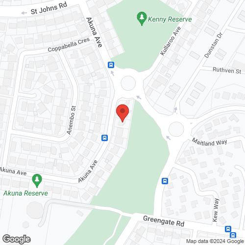 Google map for 59 Akuna Avenue, Bradbury 2560, NSW