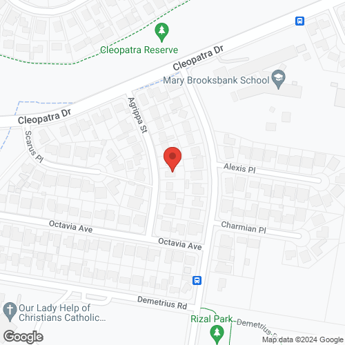Google map for 13 Agrippa Street, Rosemeadow 2560, NSW
