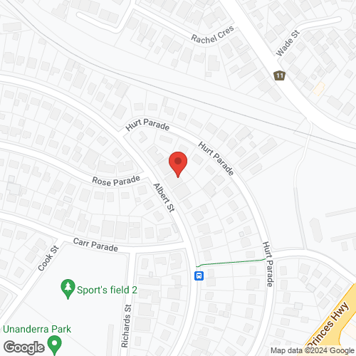 Google map for 48 Albert Street, Unanderra 2526, NSW