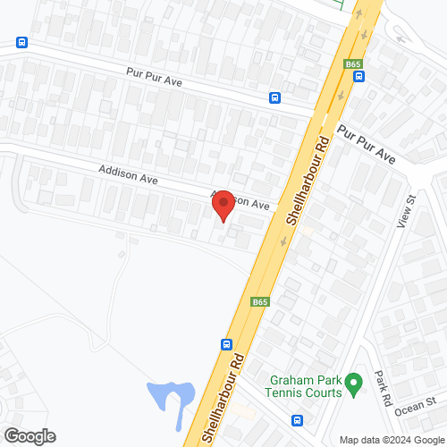 Google map for 1 Addison Avenue, Lake Illawarra 2528, NSW