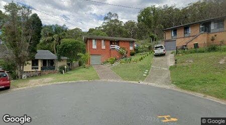 Google street view for 10 Aldinga Close, Toronto 2283, NSW