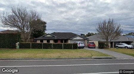 Google street view for 74 Aberglasslyn Road, Rutherford 2320, NSW