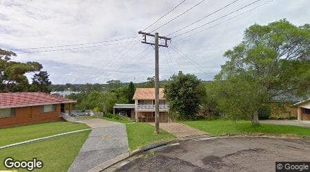 Google street view for 15 Aldon Crescent, Blackalls Park 2283, NSW