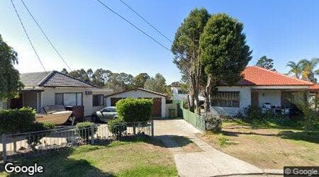 Google street view for 32 Abbott Avenue, Sefton 2162, NSW