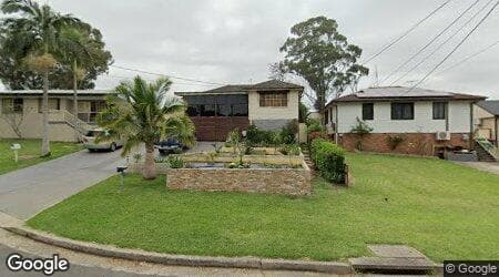 Google street view for 3 Alexandria Place, Busby 2168, NSW