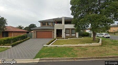 Google street view for 10 Adamson Street, Glenfield 2167, NSW