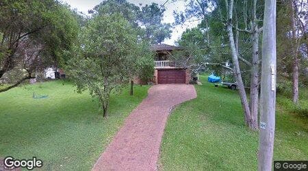Google street view for 10 Aldon Crescent, Blackalls Park 2283, NSW