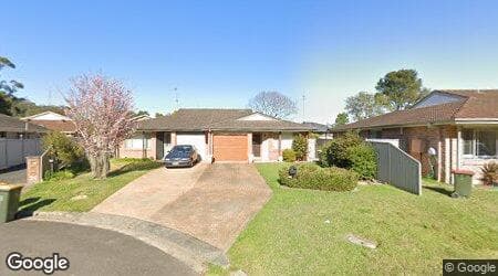 Google street view for 1 Alex Close, Ourimbah 2258, NSW