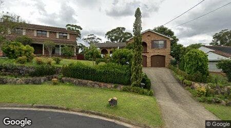 Google street view for 33 Adrian Court, Carlingford 2118, NSW