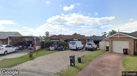 Google street view for 55 Aldebaran Street, Cranebrook 2749, NSW