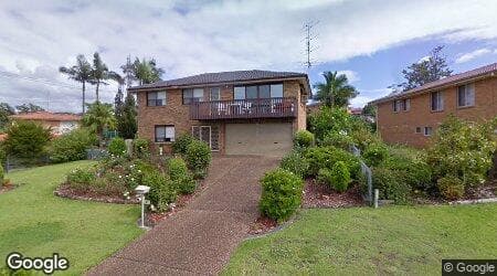 Google street view for 7 Aldon Crescent, Blackalls Park 2283, NSW