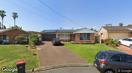 Google street view for 23 Alexander Avenue, Bateau Bay 2261, NSW