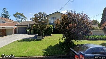 Google street view for 15 Aberdeen Road, Winston Hills 2153, NSW