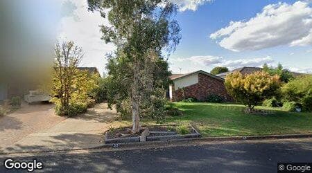 Google street view for 10 Alder Place, Dubbo 2830, NSW