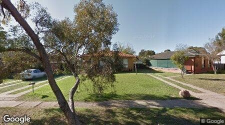Google street view for 14 Adams Street, Ashmont 2650, NSW