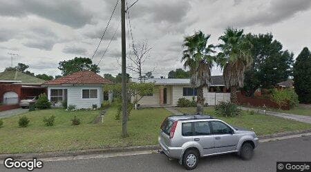 Google street view for 43 Alexander Street, Smithfield 2164, NSW
