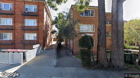 Google street view for 4/57A Albert Crescent, Burwood 2134, NSW
