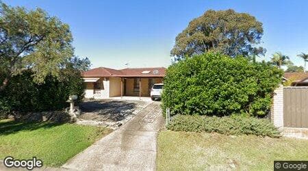 Google street view for 4 Abbey Row, Werrington Downs 2747, NSW