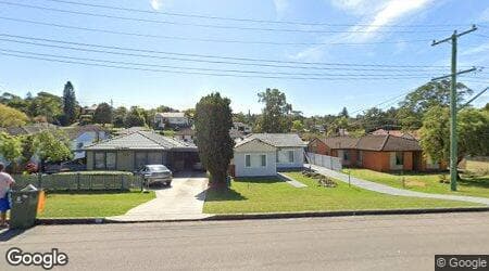 Google street view for 102 Acacia Avenue, North Lambton 2299, NSW
