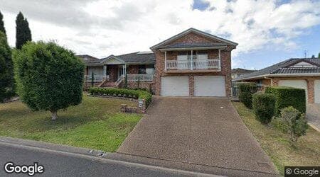 Google street view for 29 Agincourt Crescent, Valentine 2280, NSW